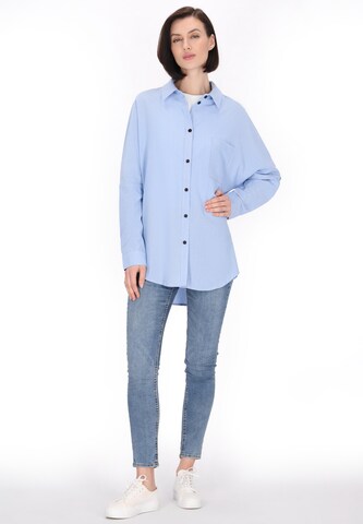 usha BLUE LABEL Blouse 'Classic Look' in Blauw