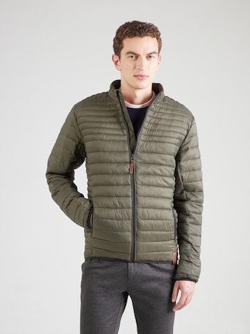 INDICODE JEANS Jacke 'Islington' in Grün: Vorderseite