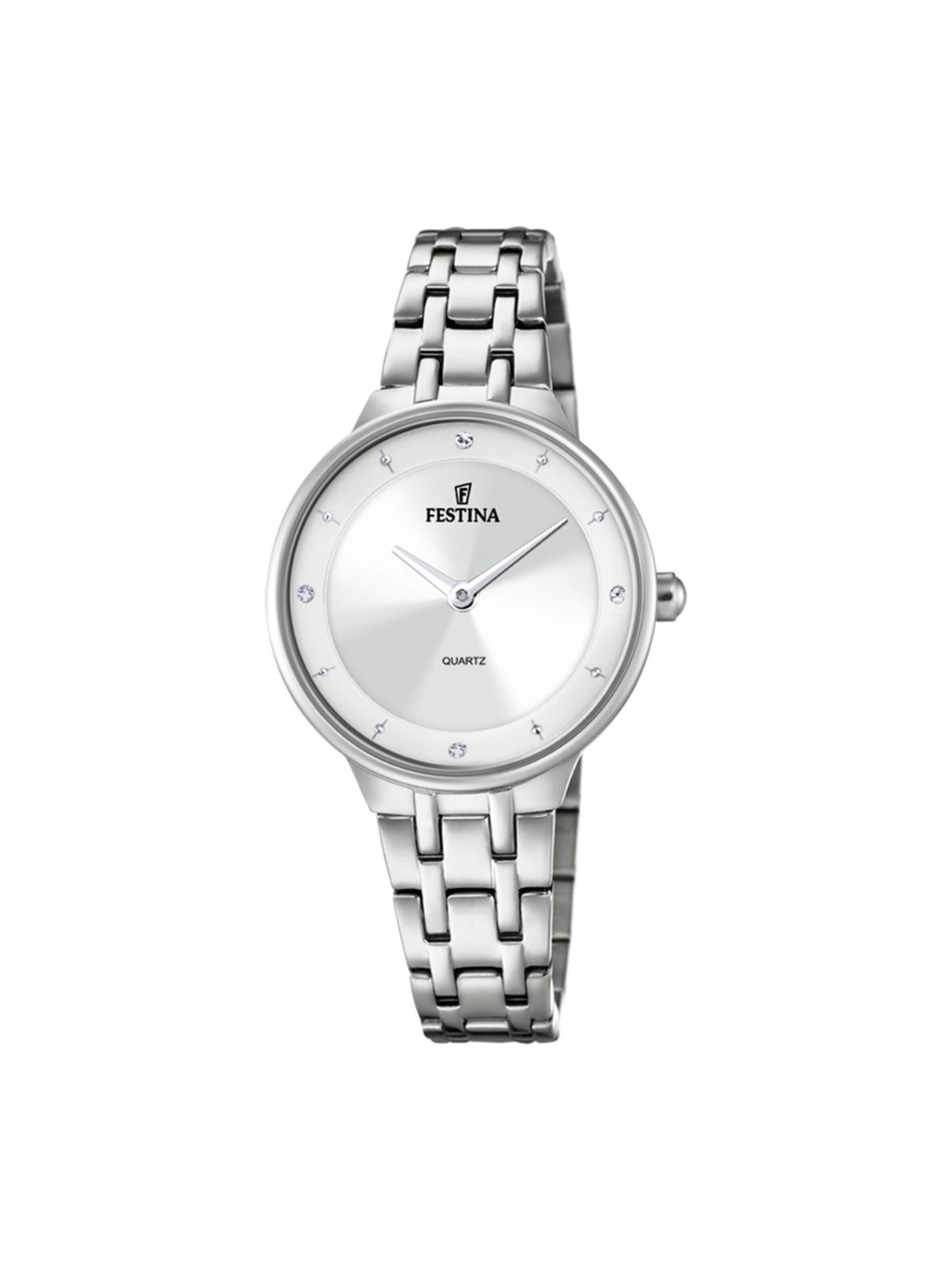 Montre à affichage analogique 'Mademoiselle' FESTINA en argent : devant