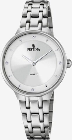 Montre à affichage analogique 'Mademoiselle' FESTINA en argent : devant