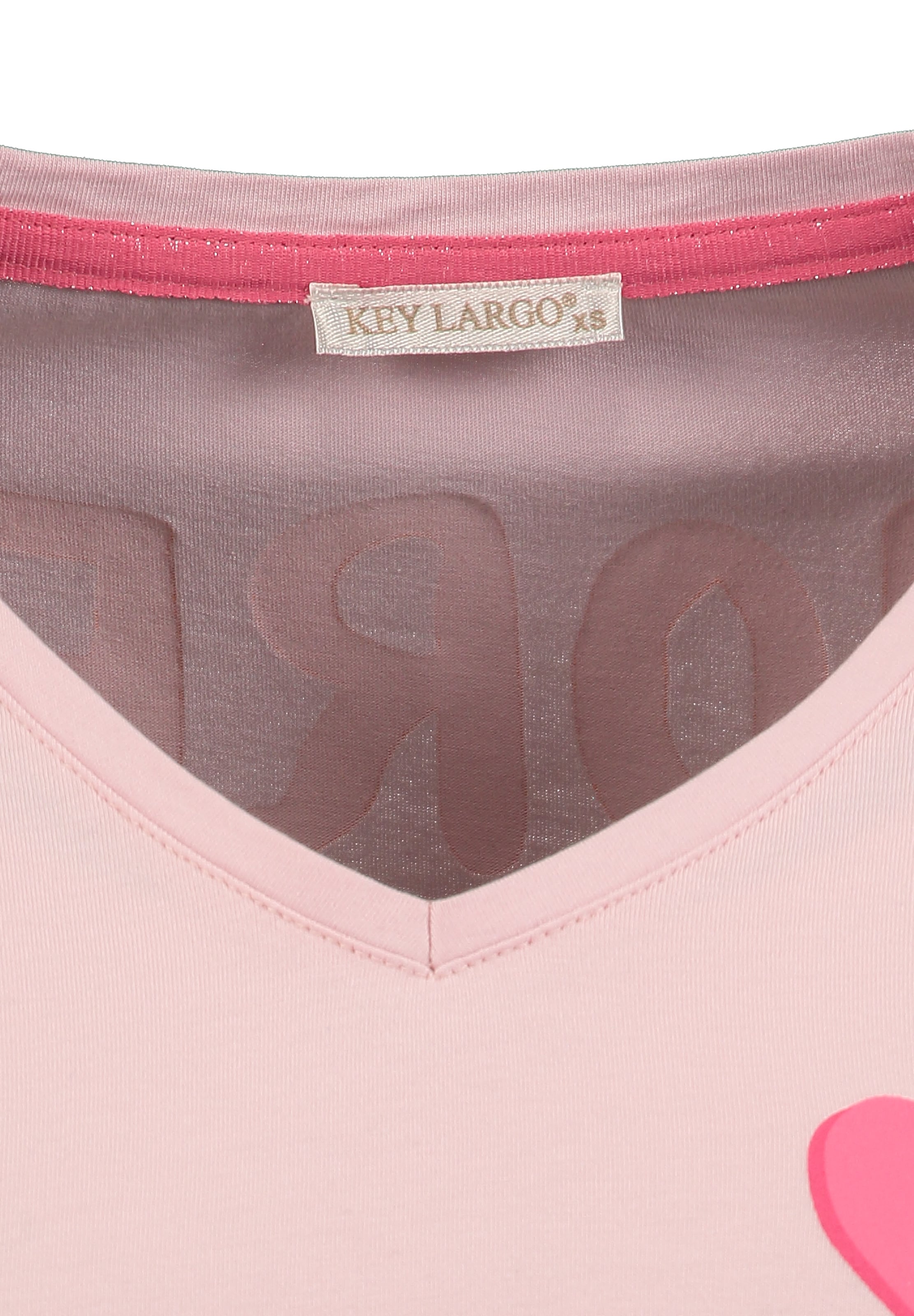 Key Largo Tričko 'Amor' – pink