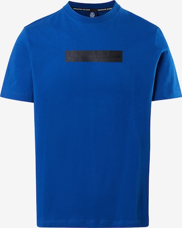 North Sails T-Shirt mit reflektierendem Logo in Blau: predná strana