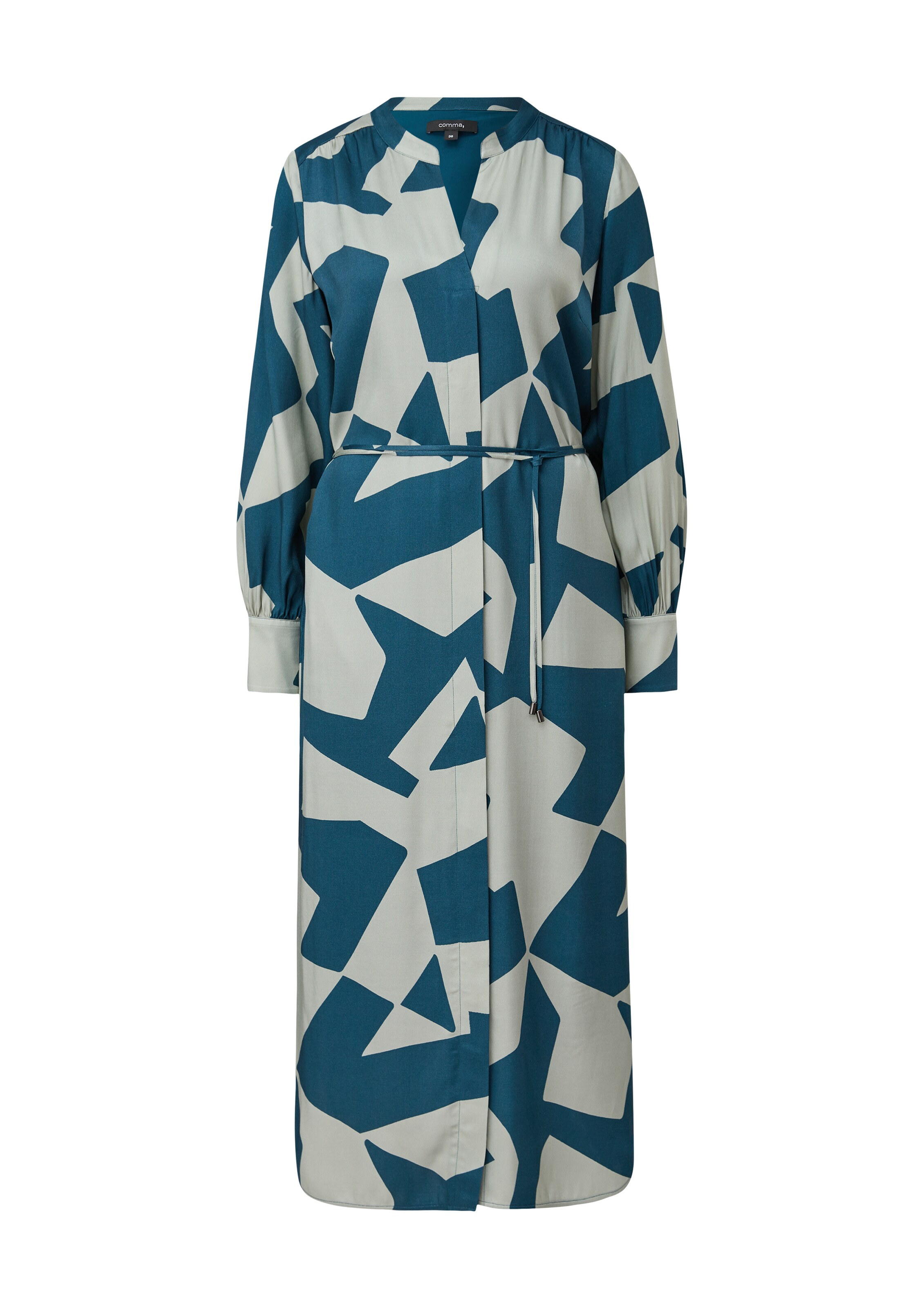 COMMA Jurk in Blauw: voorkant