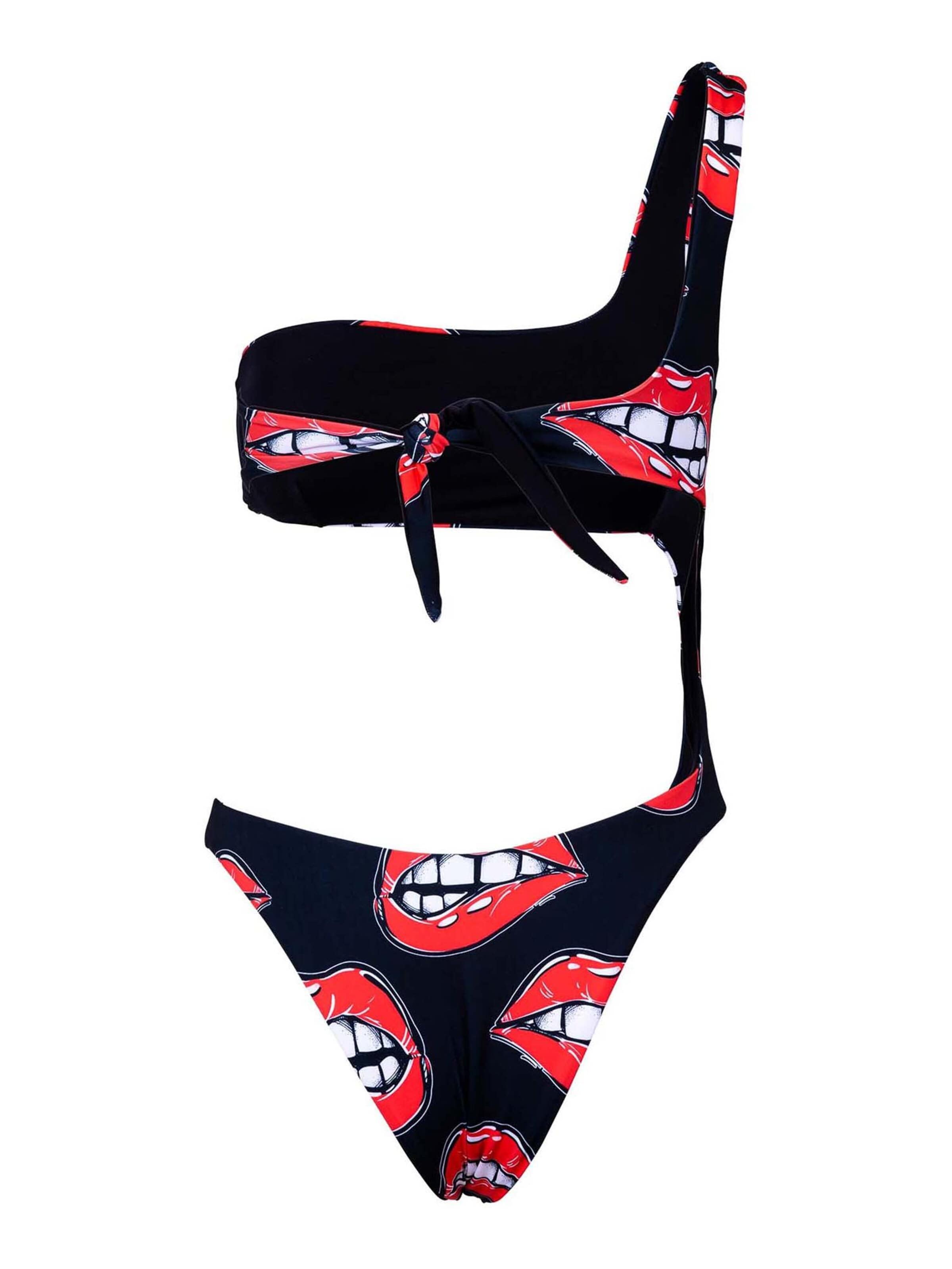 Kalaia Bandeau Bikini 'Trikini' in Black