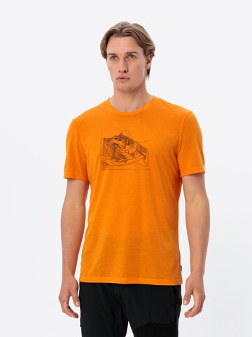 VAUDE Performance shirt 'Tekoa III' in Orange: front