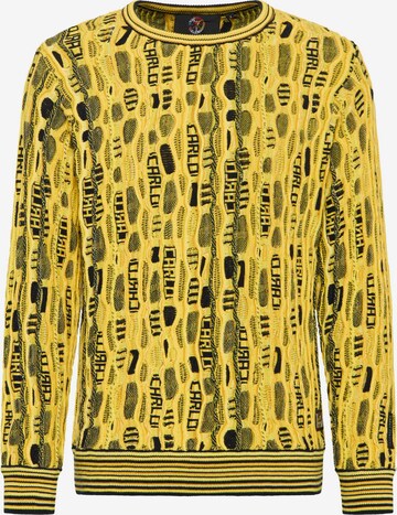 Carlo Colucci Sweater 'De Curtis' in Yellow: front