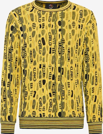 Carlo Colucci Sweater 'De Curtis' in Yellow: front