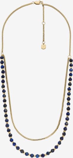 FOSSIL Kette in dunkelblau / gold, Produktansicht