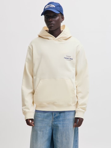 JACK & JONES - Sudadera en beige: frente