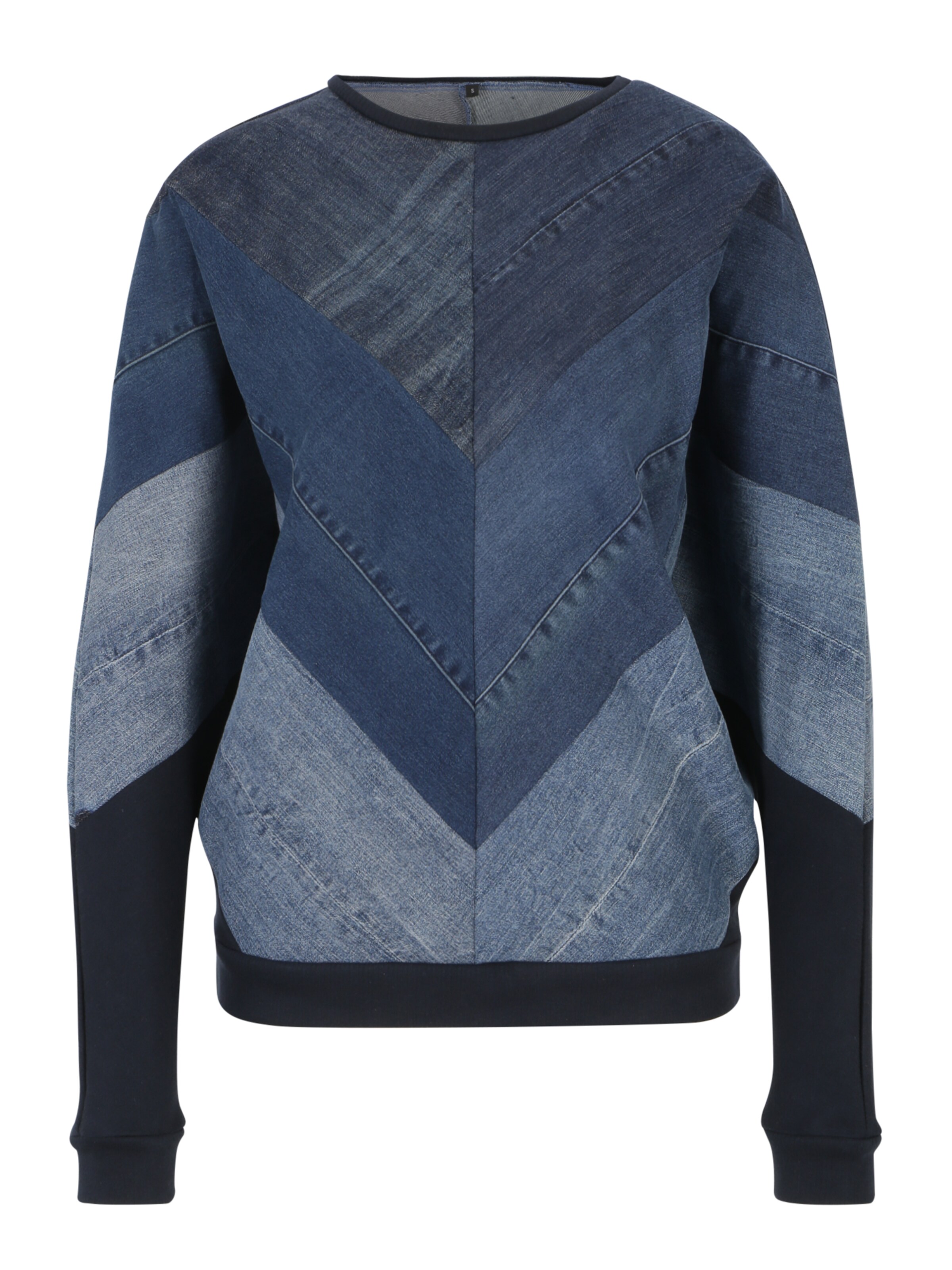 Bridge & Tunnel Sweatshirt 'Denim' in Blau: Vorderseite
