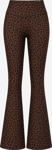 Coupe slim Leggings ' Lithara ' Smilodox en marron : devant