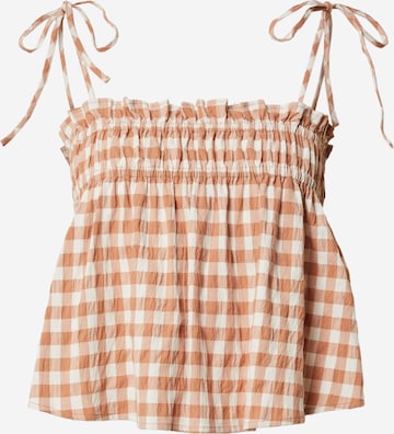 Camicia da donna 'Arianna' di Daahls by Emma Roberts exclusively for ABOUT YOU in marrone: frontale