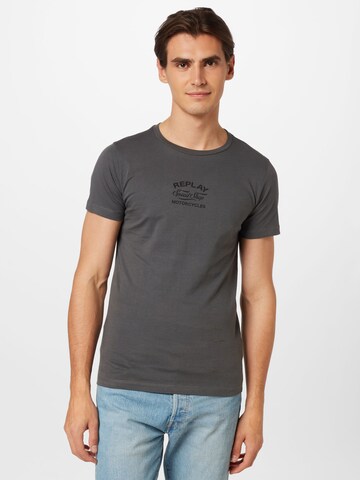 REPLAY Shirt in Grey: front