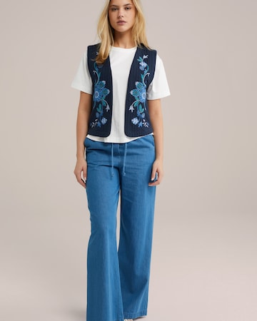 WE Fashion Brezrokavnik | modra barva