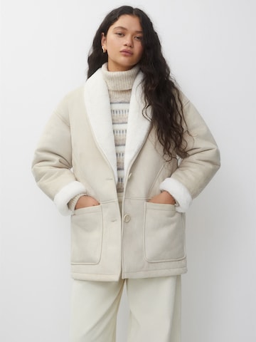 Pull&Bear Vinterfrakk i beige: forside