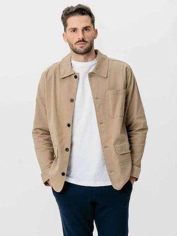 Veste mi-saison ' Twill Shirt ' TEESHOPPEN en beige