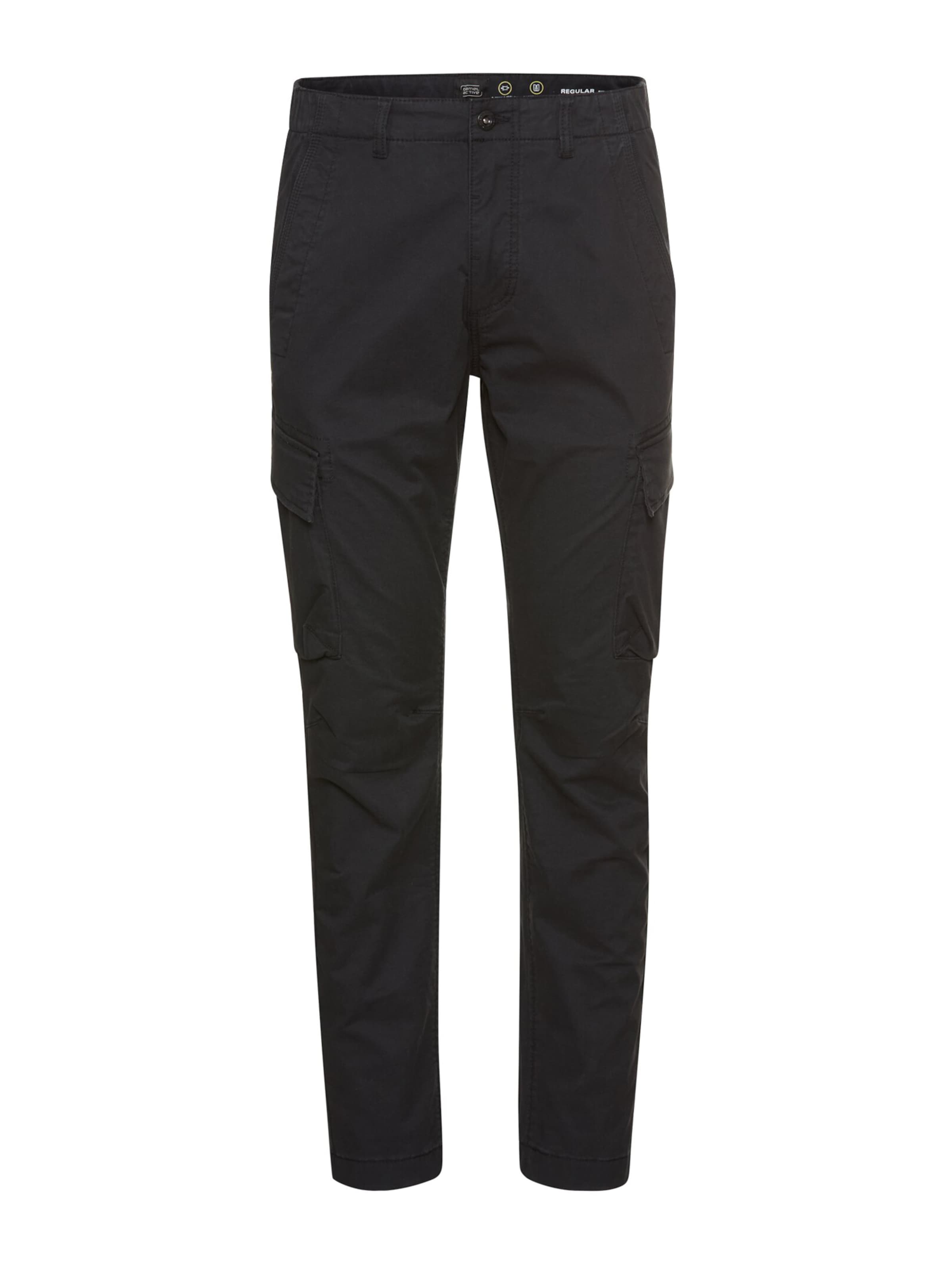 Regular Pantalon cargo CAMEL ACTIVE en noir : devant