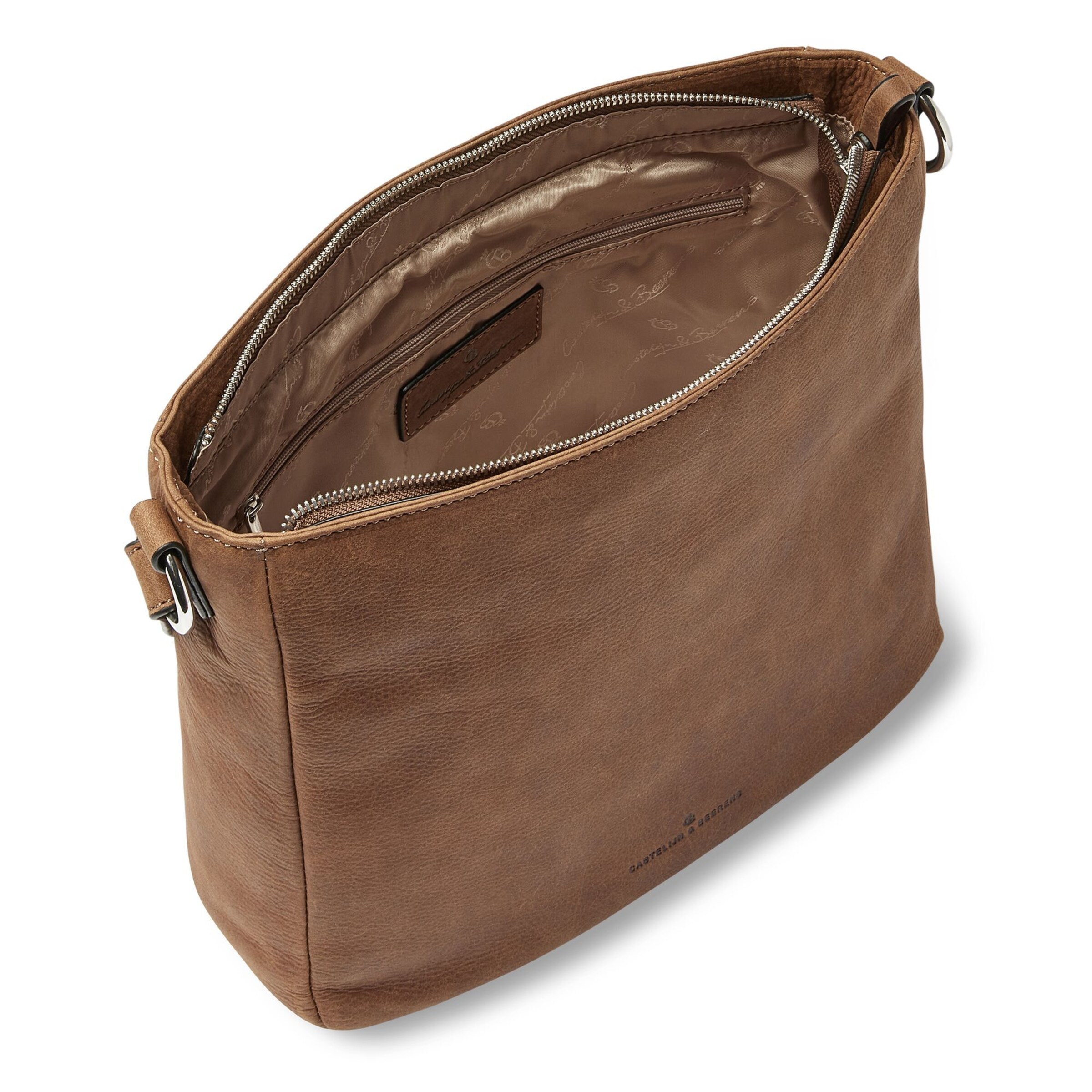 Borsa a spalla di Castelijn & Beerens in marrone