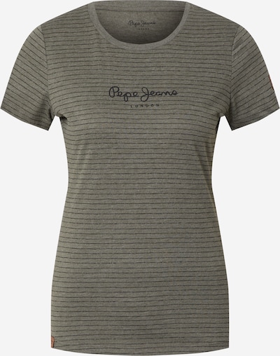 Pepe Jeans Shirt 'MAHSA' in khaki / schwarz, Produktansicht