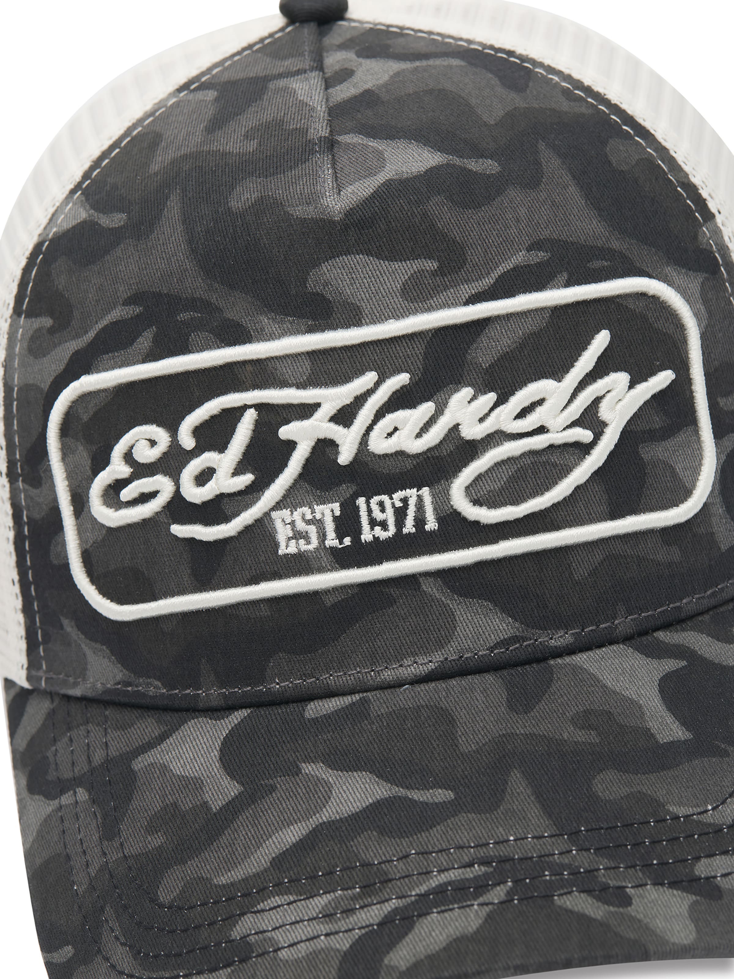Cappello da baseball '1971' di Ed Hardy in nero
