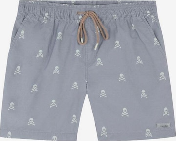 Scalpers Board Shorts 'Skull Classic' in Grey: front