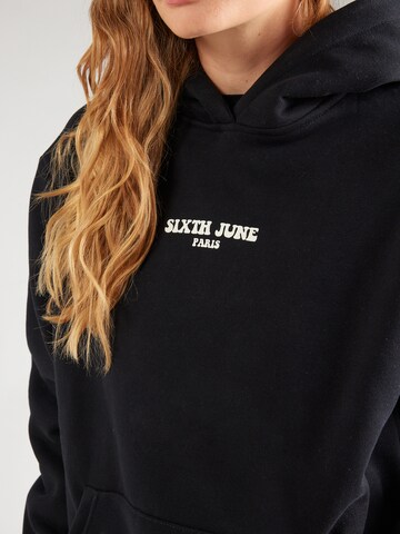 Sixth June Sweatshirt 'TAKE THE RISK' in Zwart