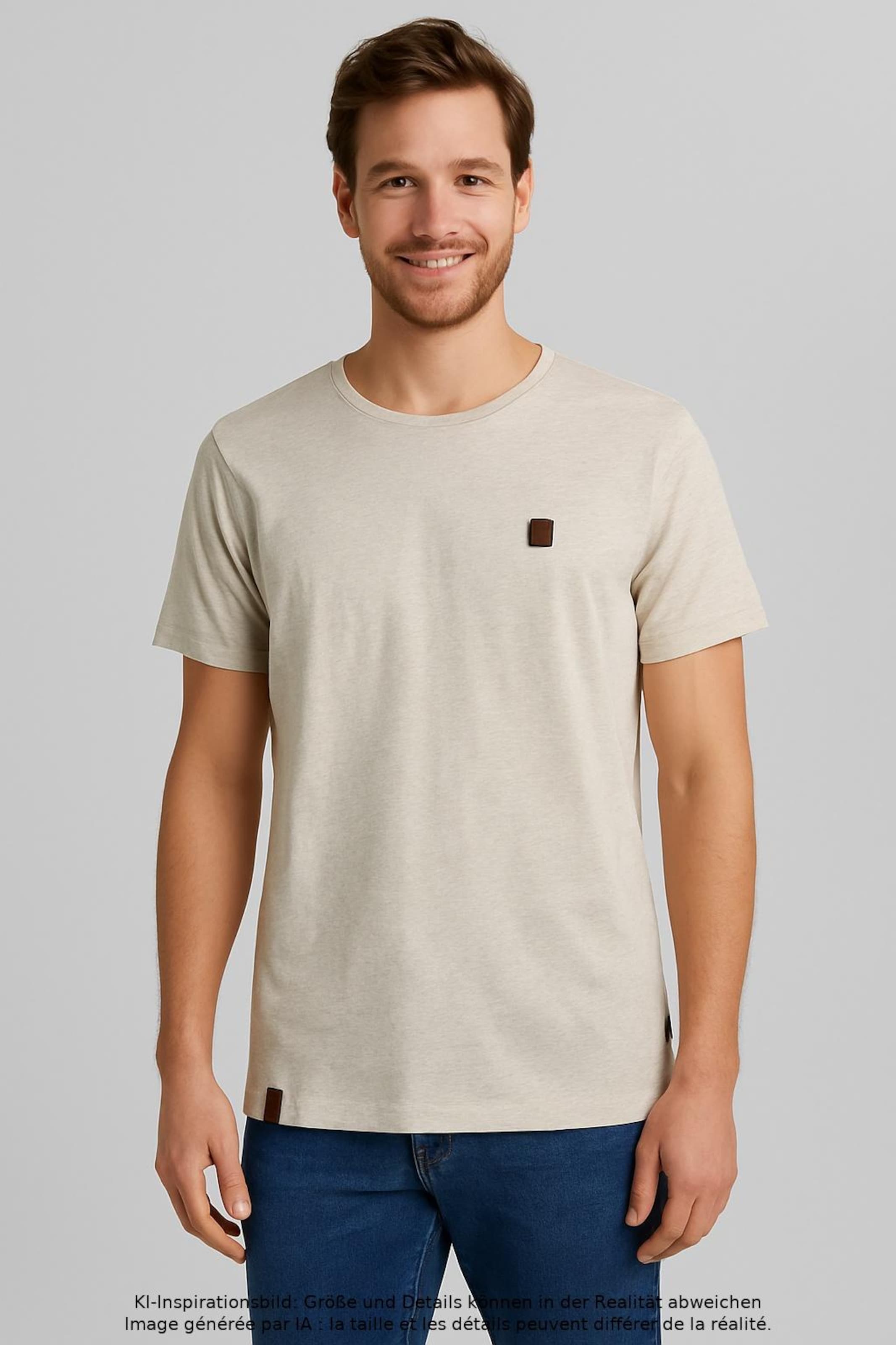 naketano T-Shirt L in Beige: Vorderseite
