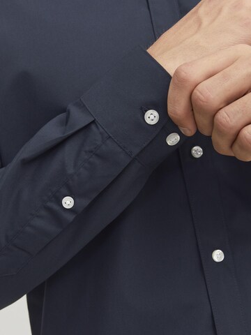 JACK & JONES Slim Fit Slim Fit Oberhemd Oberhemd in Blau