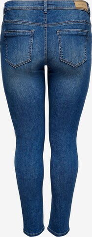 ONLY Carmakoma Slimfit Jeans 'Lauw' in Blauw