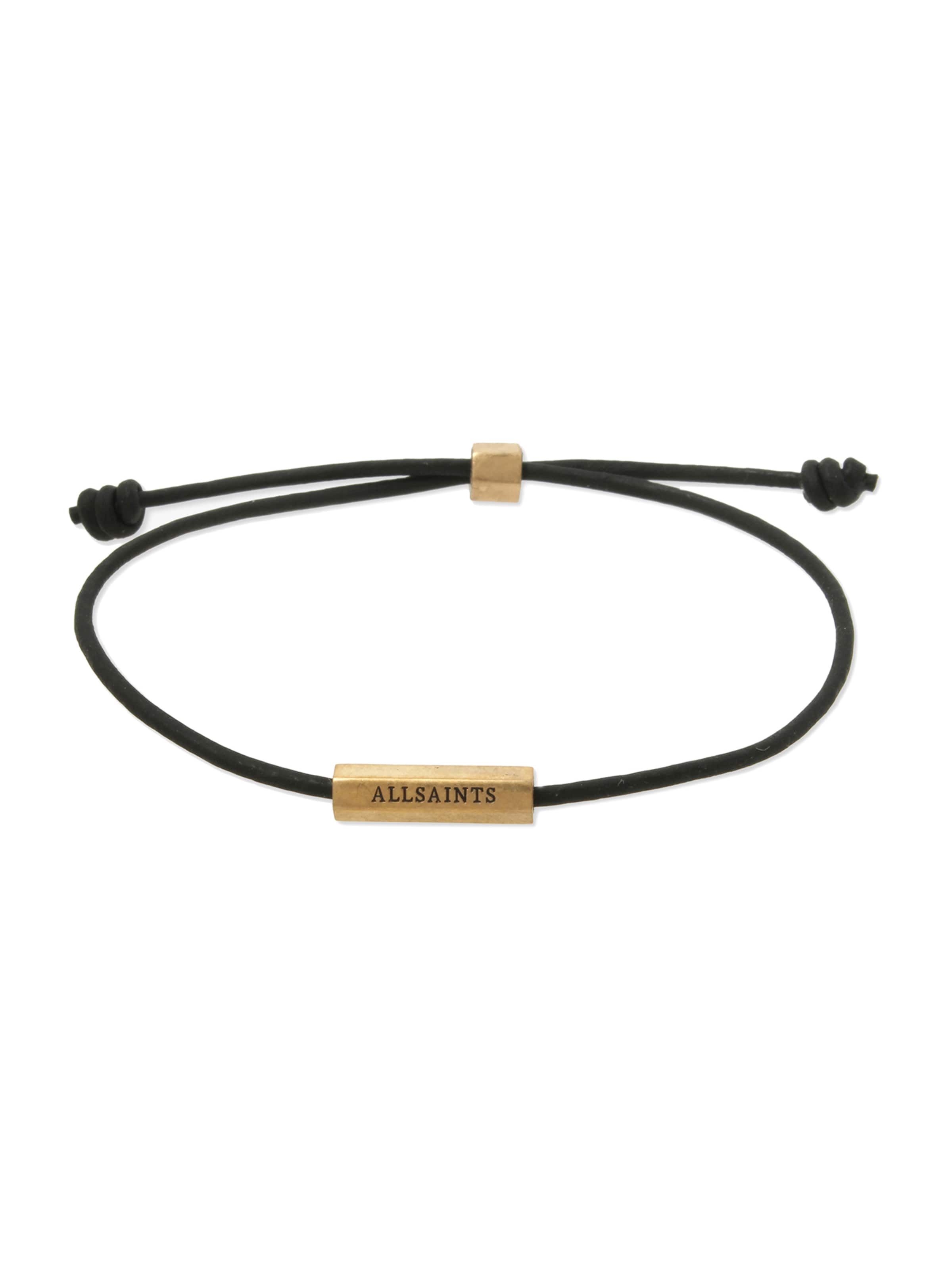 AllSaints Armband 'FRIENDSHIP' in Schwarz: Vorderseite