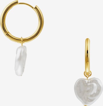 Orelia Earrings in Gold: front