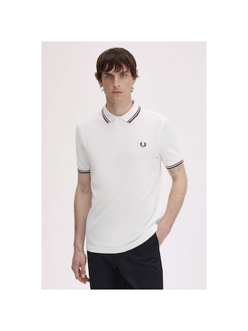 T-Shirt Fred Perry en blanc : devant