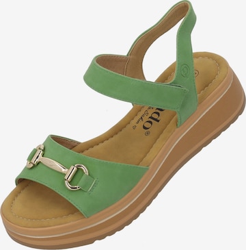 Palado by Sila Sahin Sandale 'Stamelos' in Grün: Vorderseite