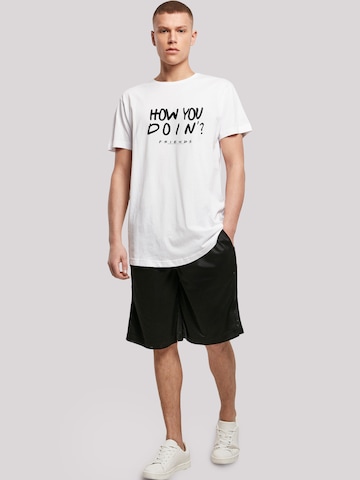 F4NT4STIC Shirt 'Friends How You Doin?' in Wit