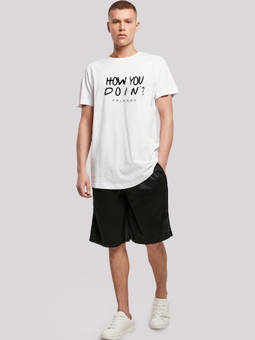 F4NT4STIC T-Shirt 'Friends How You Doin?' in Weiß