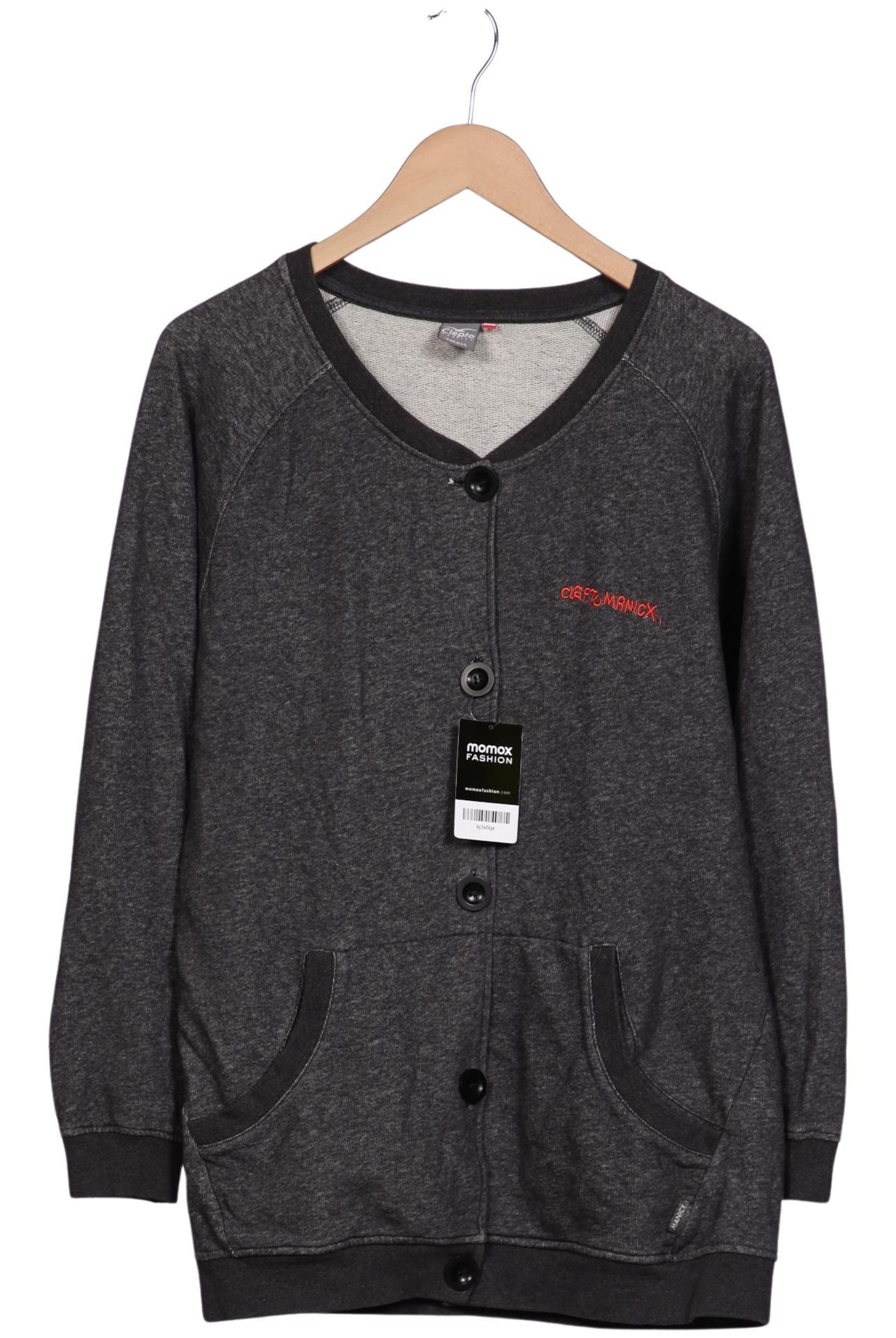 Cleptomanicx Sweatshirt & Zip-Up Hoodie in S in Grey: front