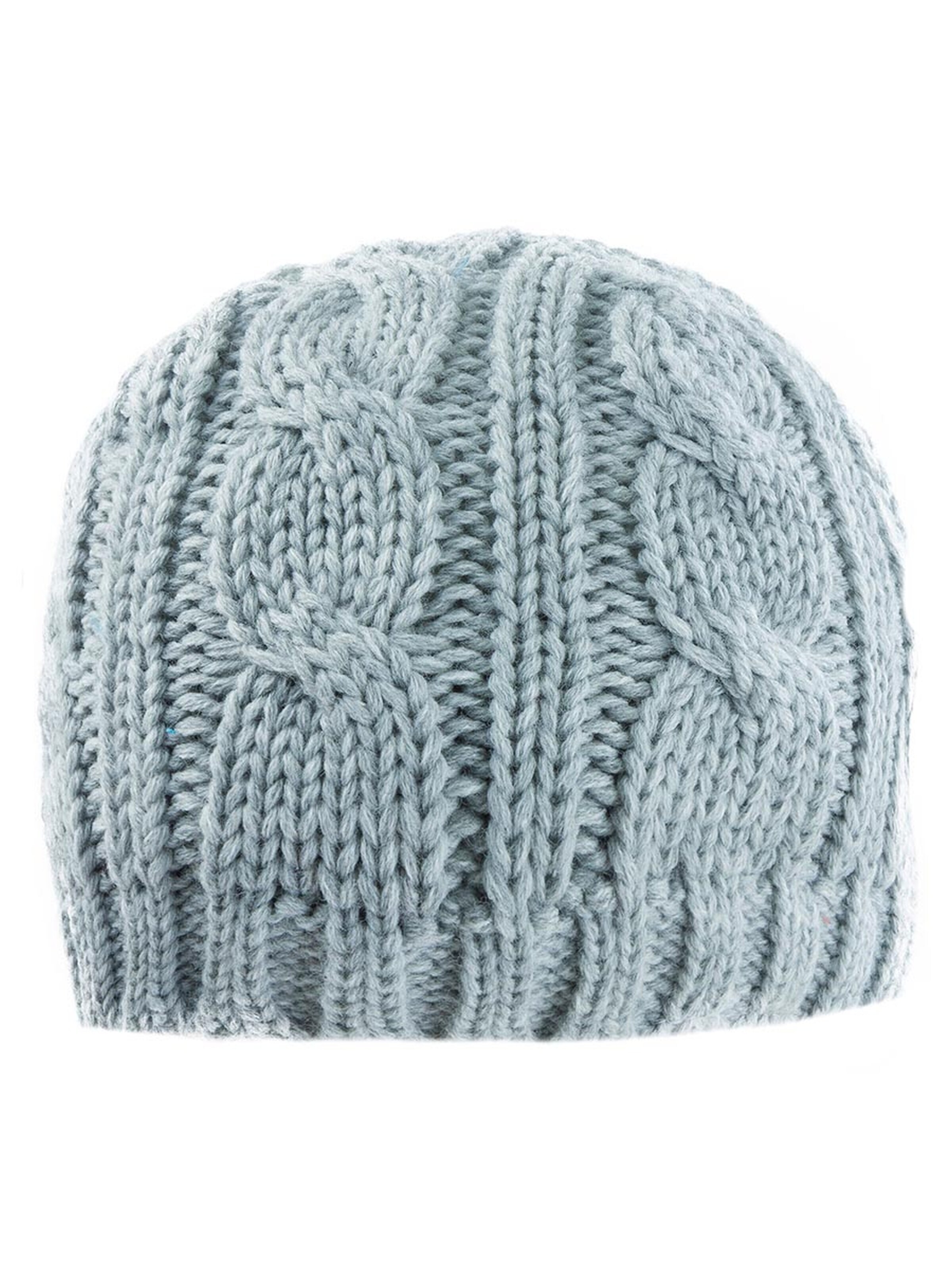 DÖLL Beanie 'Topfmütze Strick' in Grey: front