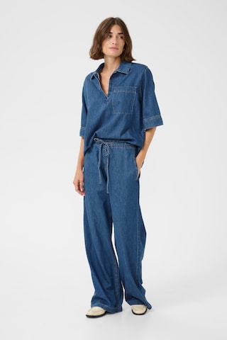 CULTURE Loosefit Hose in Blau