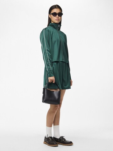 PIECES Regular Trousers 'PCGrace' in Green