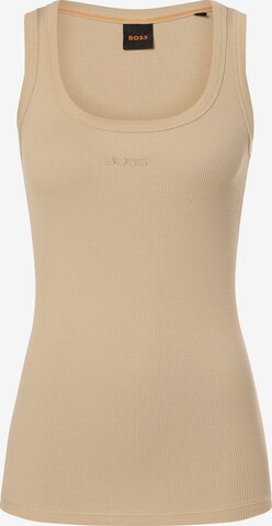 BOSS Top 'C_Ematite' in Beige: predná strana