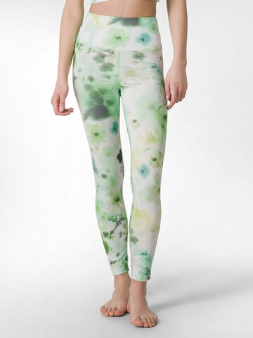 DEHA Skinny Sportbroek in Groen: voorkant