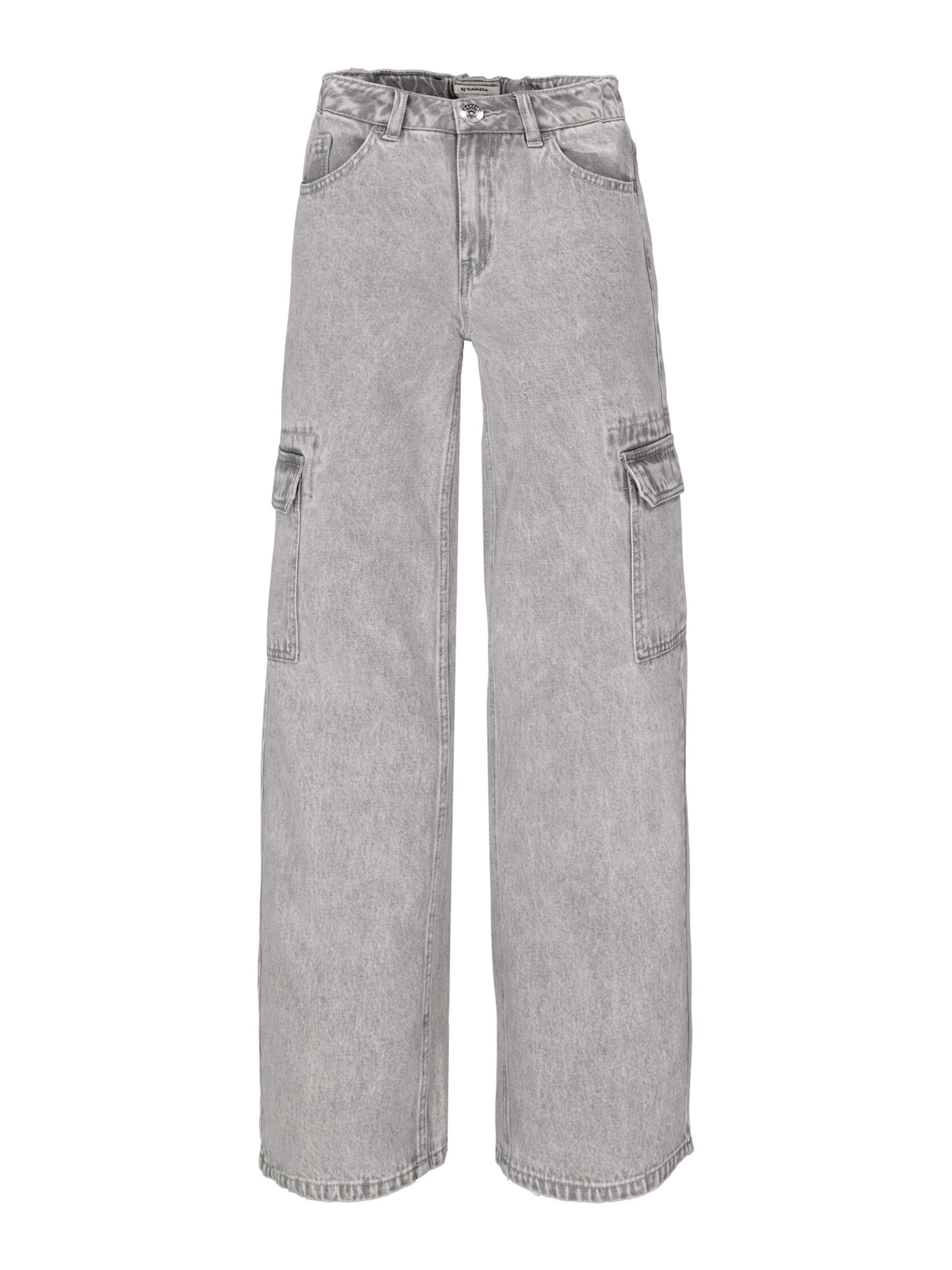 GARCIA Loosefit Džíny – šedá: přední strana