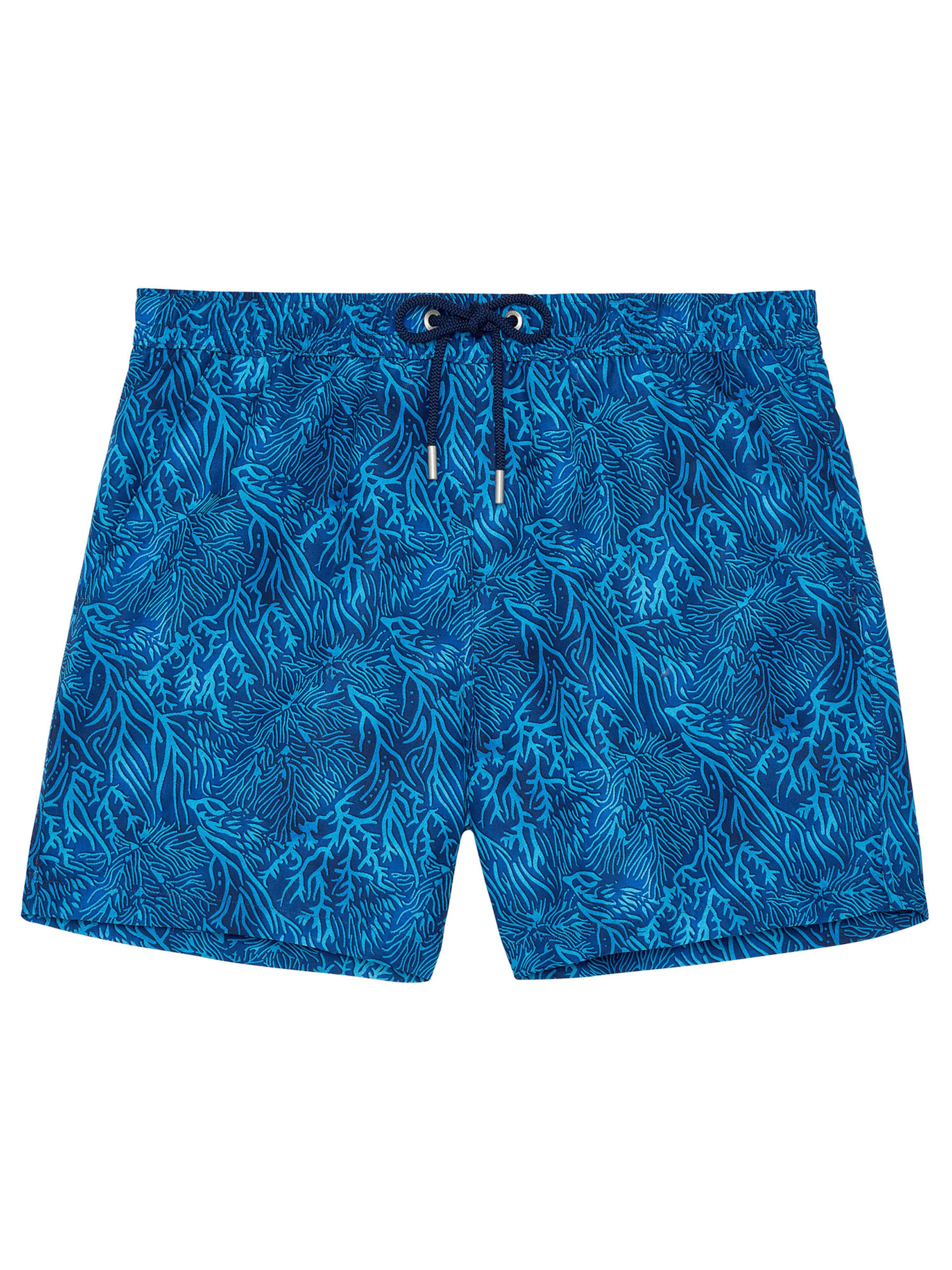 HOM Swimming shorts ' Beach Boxer Panarea ' in Blue: front