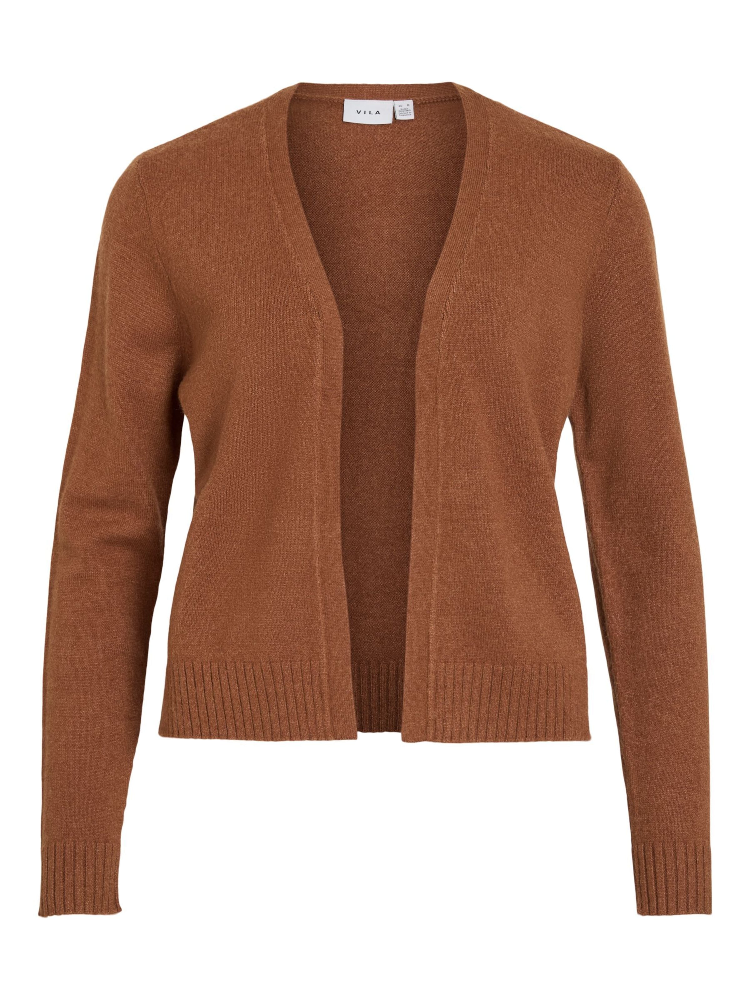 VILA Cardigan 'VIRIL' en marron, Vue avec produit