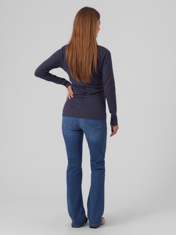 MAMALICIOUS Flared Jeans 'CILIA' in Blauw
