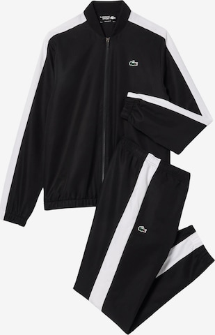 LACOSTEJogging komplet - crna boja: prednji dio