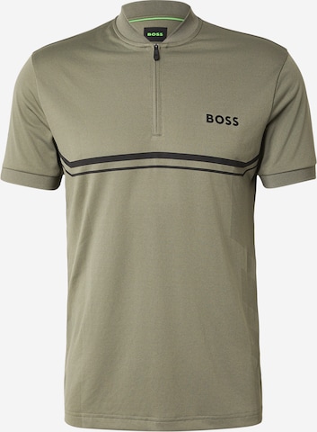 T-Shirt fonctionnel BOSS en beige : devant