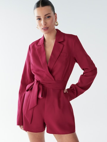 BWLDR - Jumpsuit 'Kate' en rojo: frente
