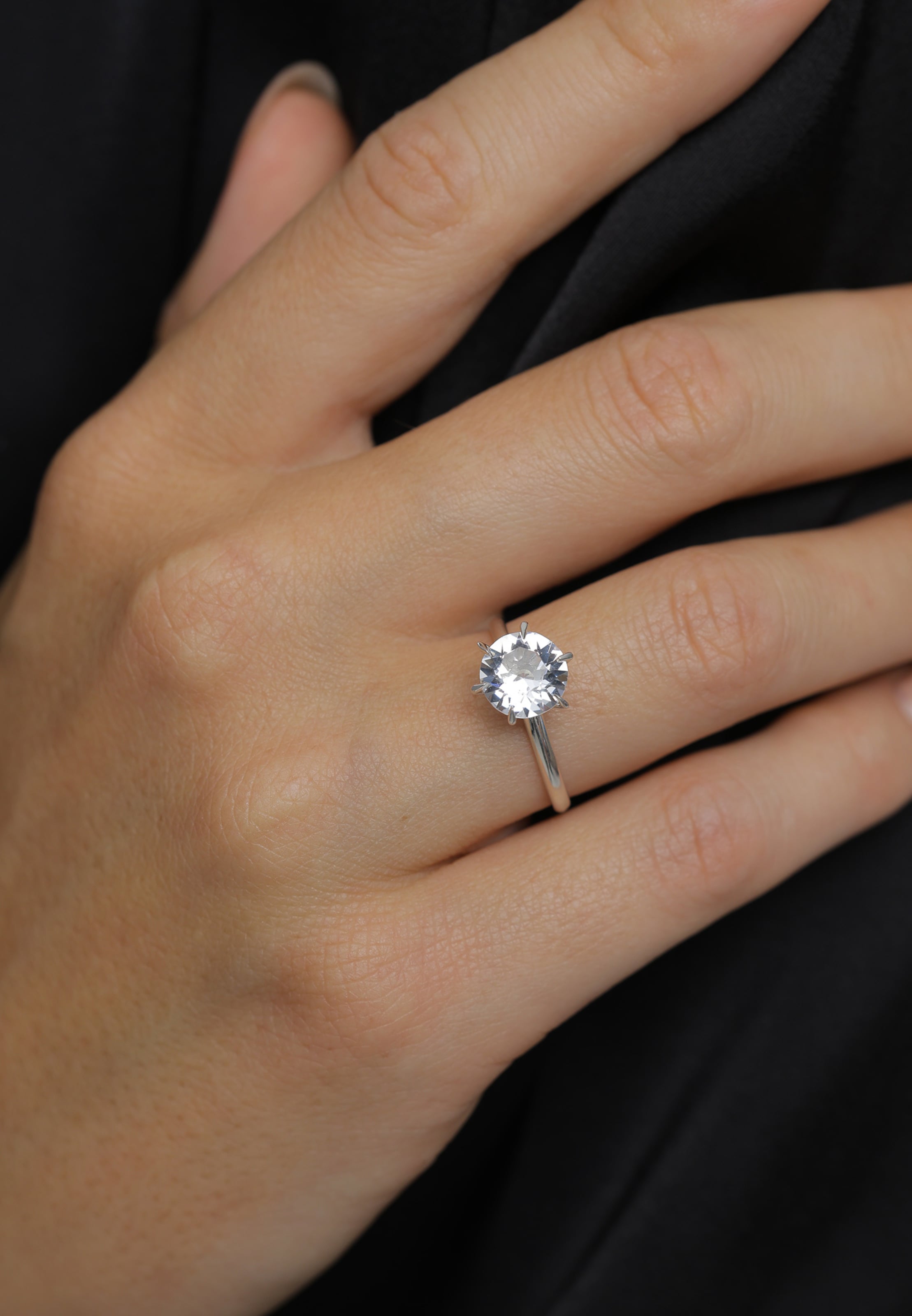 ELLI Prsteň 'Kristall' - Strieborná