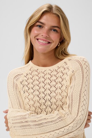 SAINT TROPEZ Pullover 'PerlitaSZ' in Beige